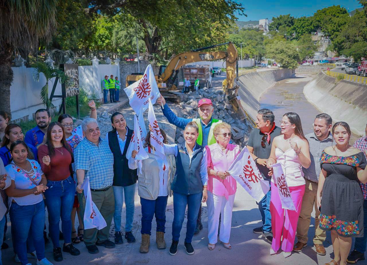 ¡Le cumplimos a Chilpancingo! Da Evelyn Salgado banderazo a la rehabilitación integral del encauzamiento Huacapa