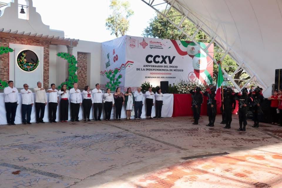 Conmemora el Ayuntamiento de Eduardo Neri el CCXV Aniversario del Inicio de la Independencia de México