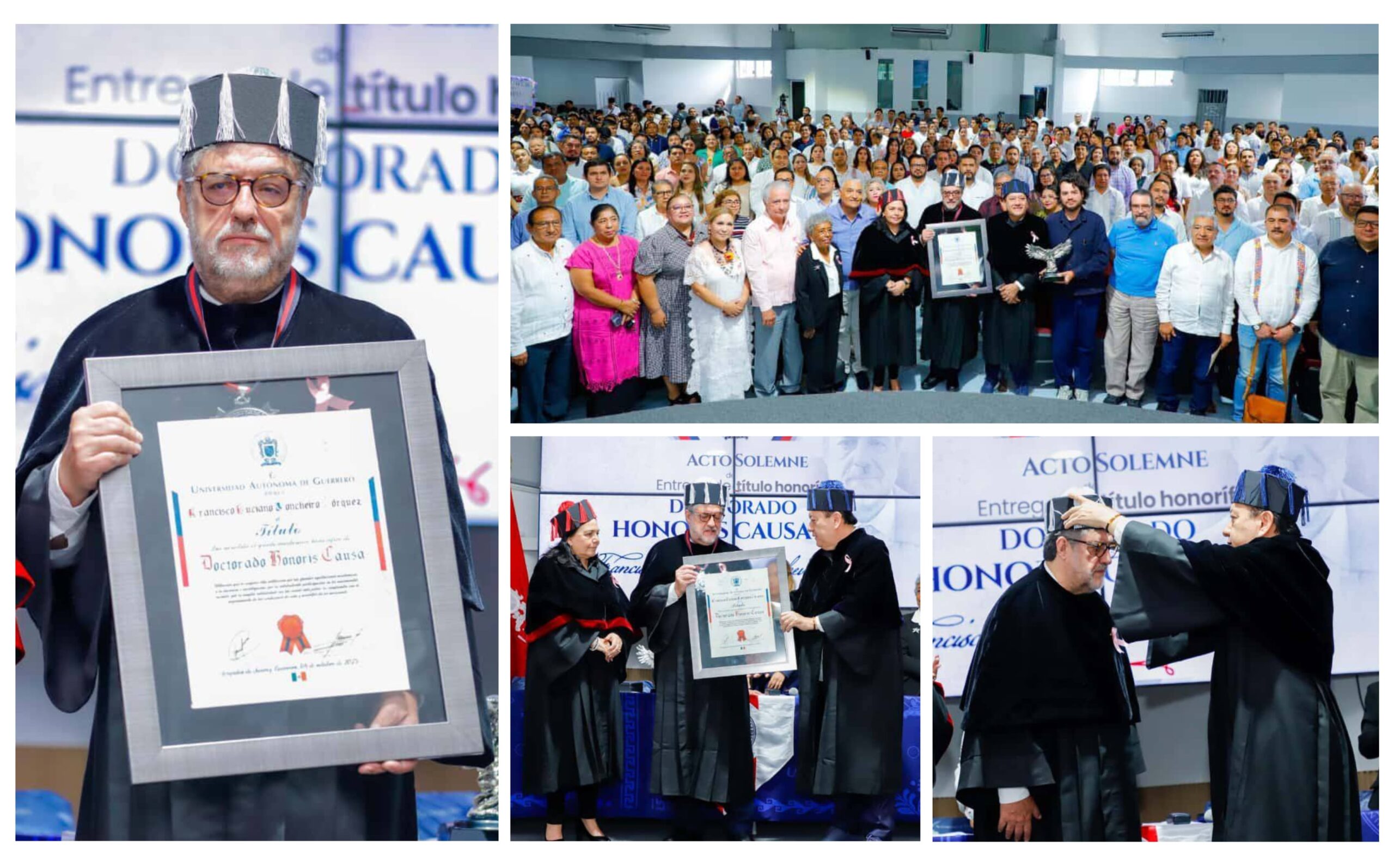Otorga la UAGro Doctorado Honoris Causa al Dr.Luciano Concheiro