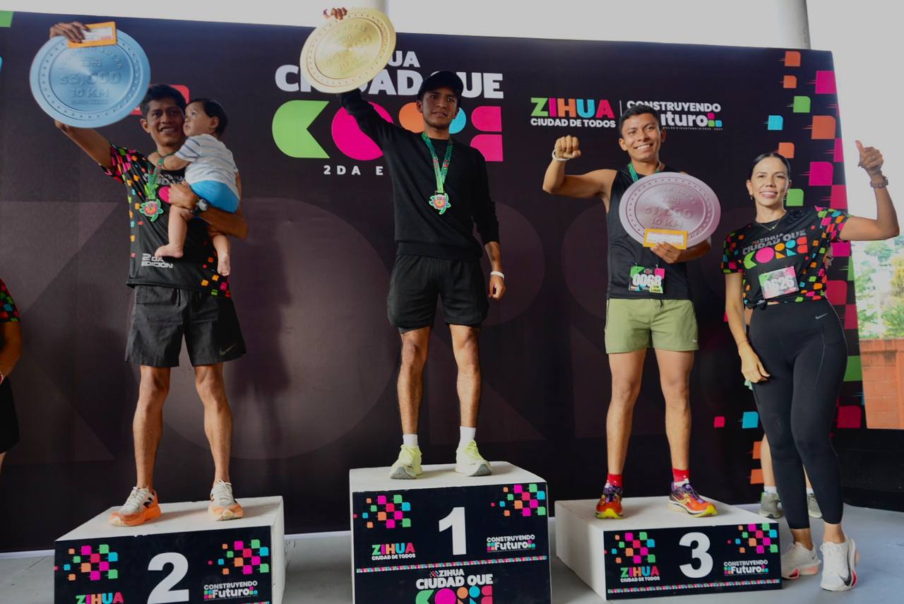 Vibran cientos con la 2ª carrera “Zihua, Ciudad que Corre”.