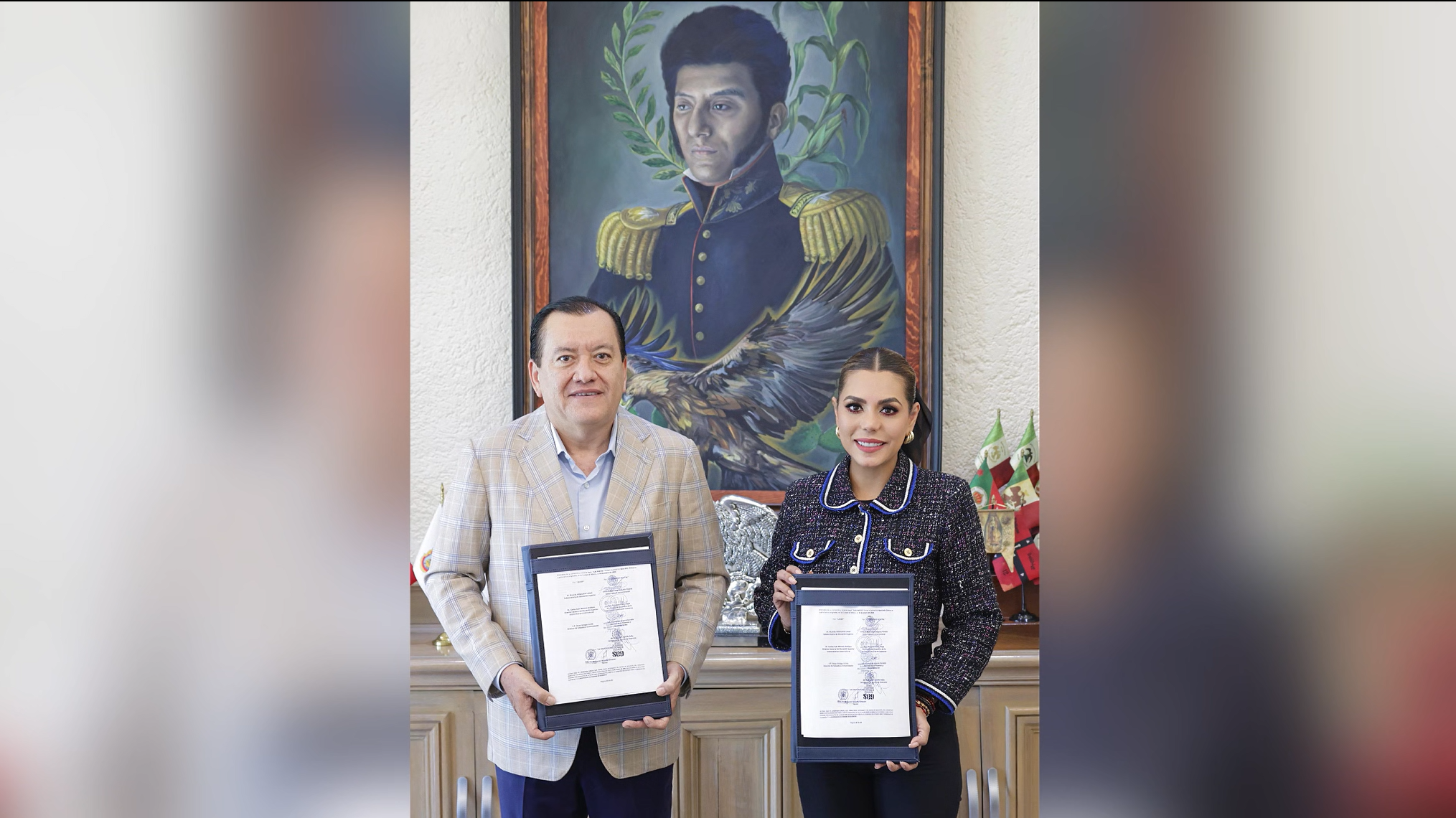 Firman Javier Saldaña y Evelyn Salgado Convenio Financiero 2026 para la UAGro 