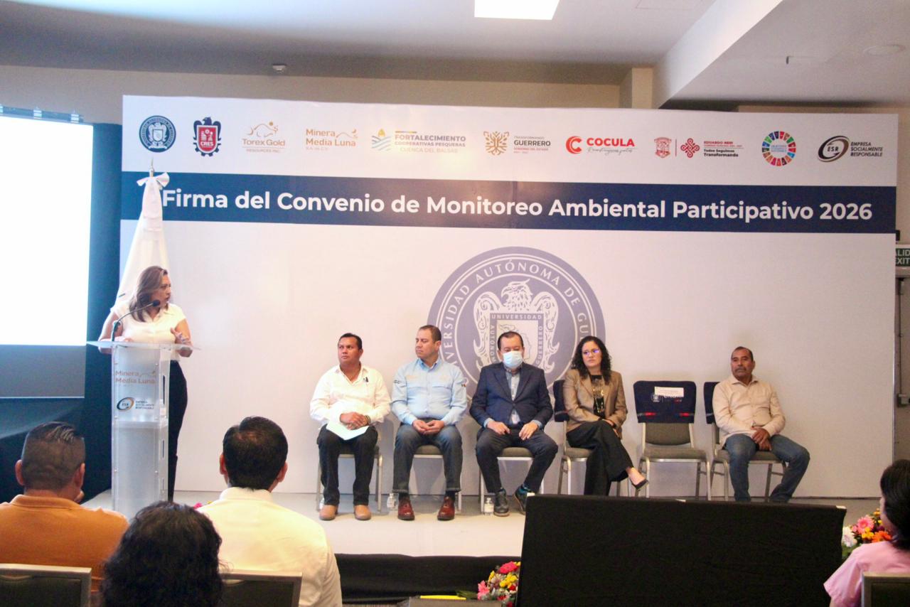 Celebra Sara Salinas acuerdo entre la UAGro y Media Luna para monitoreo ambiental