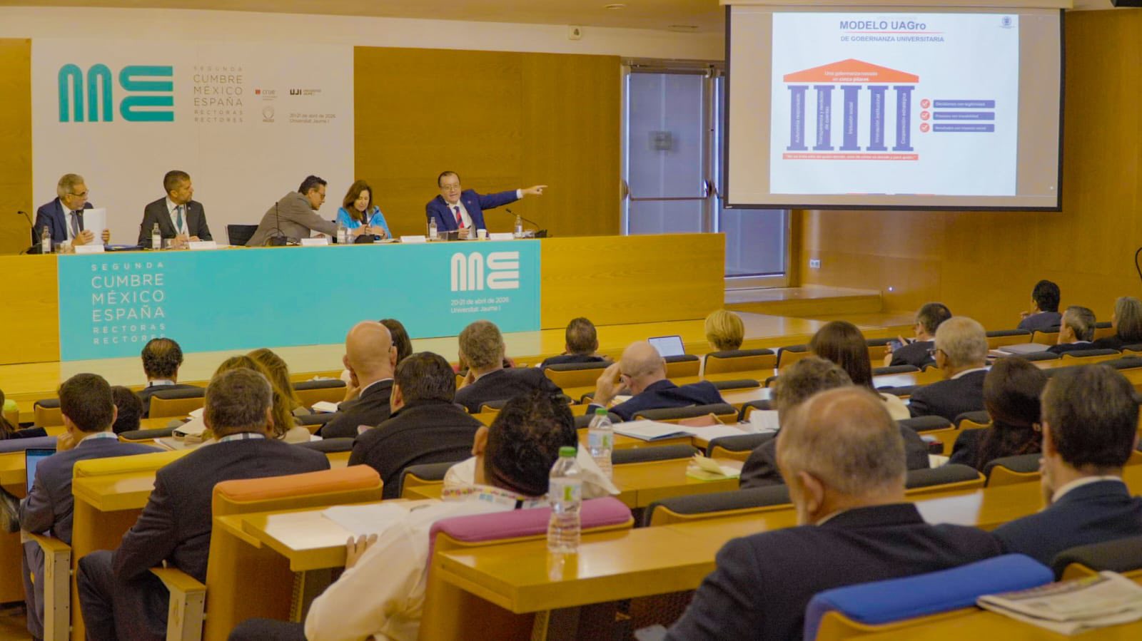 Representa Saldaña a la UAGro en la Segunda Cumbre de Rectoras y Rectores México-España