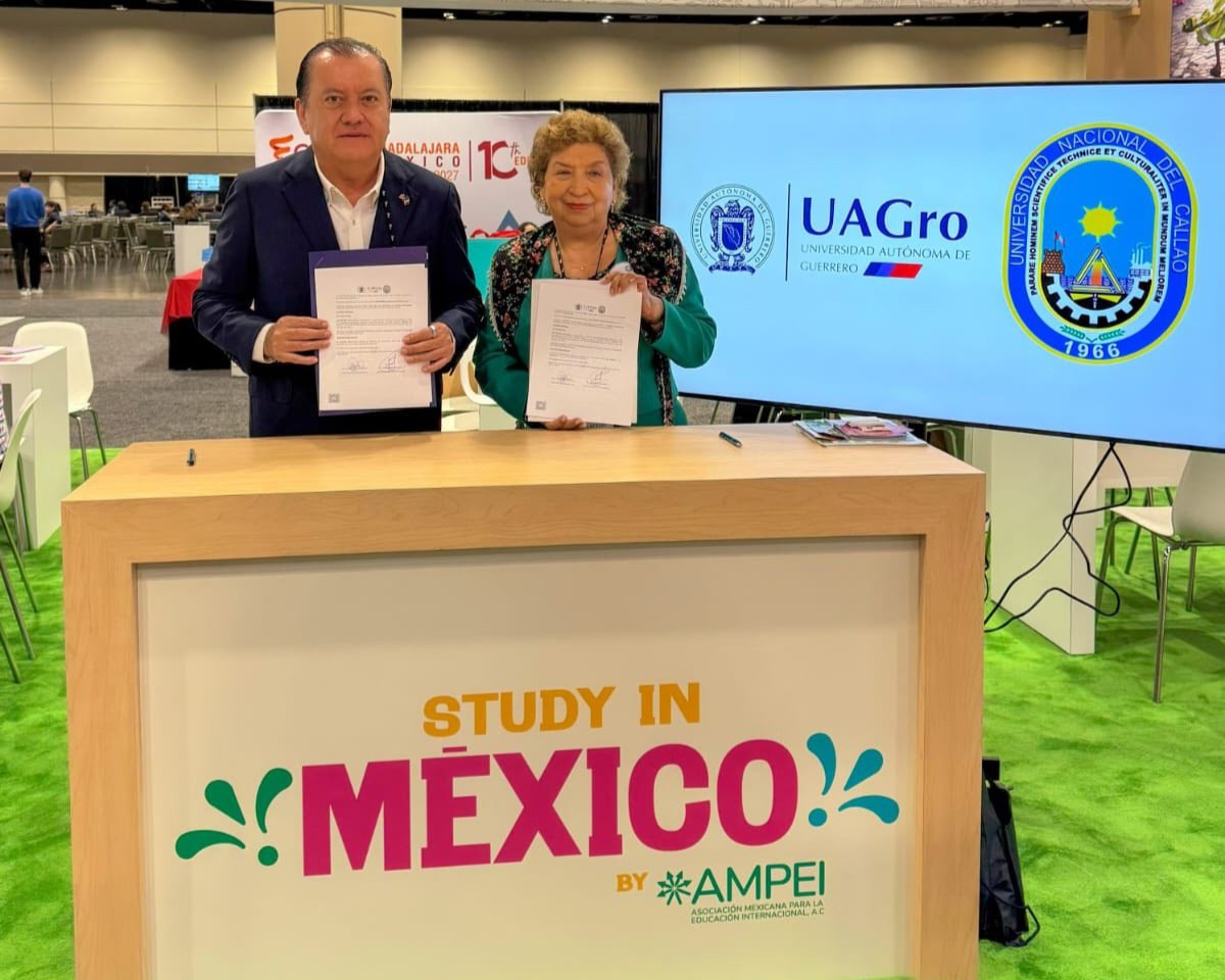 Logra la UAGro dos convenios más con universidades de Perú y Ecuador en el NAFSA 2026