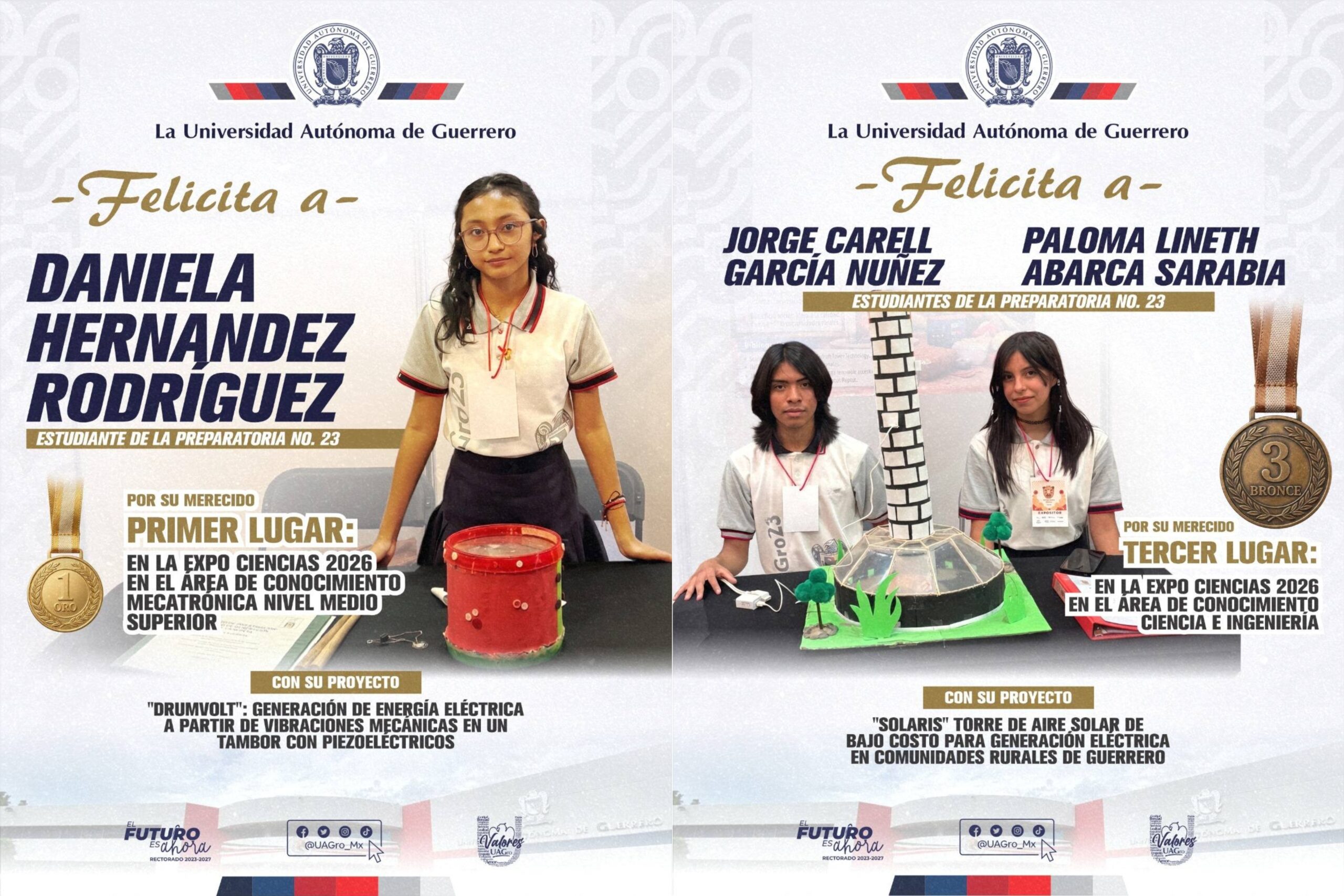 Triunfan estudiantes de la UAGro con proyectos de innovación en la Expo Ciencias 2026