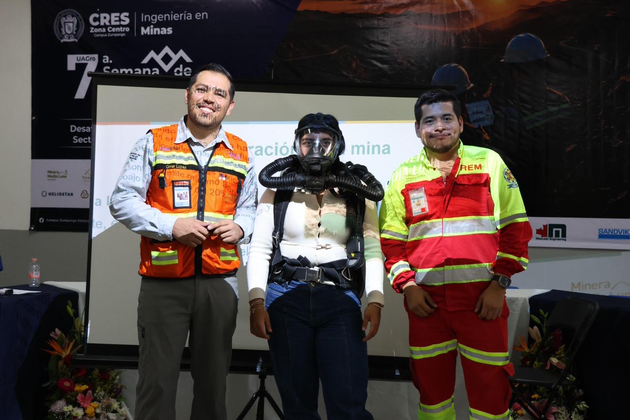 Participa Minera Media Luna en Semana de Minería convocada por la UAGro