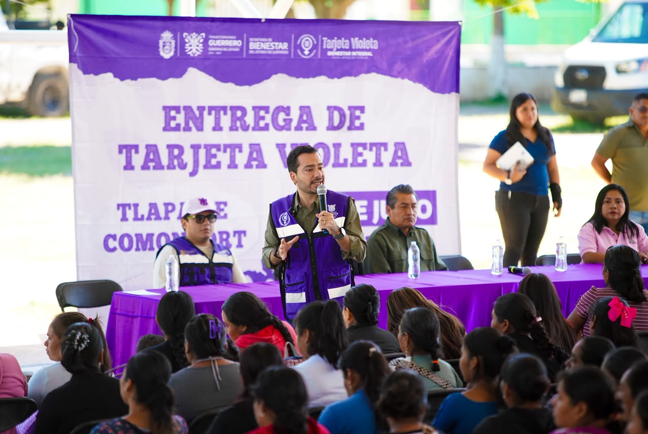 Entrega la Secretaría de Bienestar Guerrero 2 mil 450 Tarjetas Violeta en la Montaña