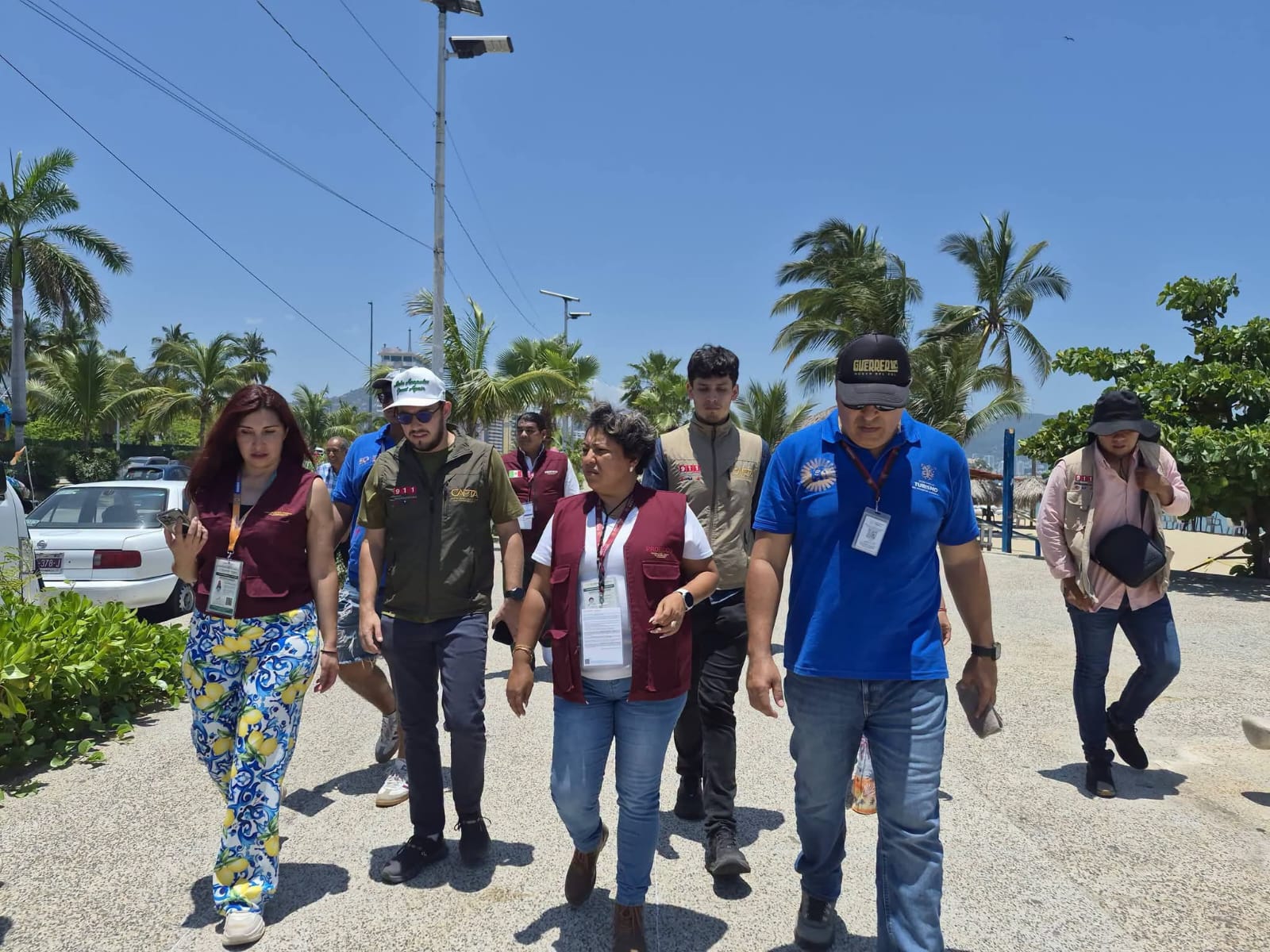 Garantizan atención integral a visitantes en la franja turística de Acapulco