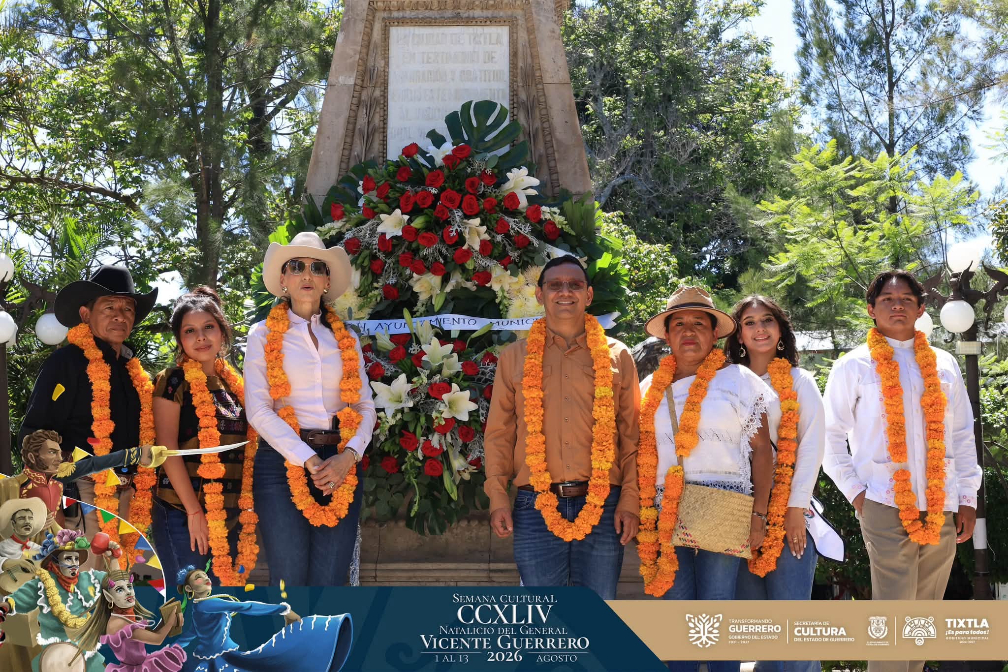 Encabeza Gobierno de Tixtla la «Cabalgata por la Libertad» en el aniversario del natalicio de Vicente Guerrero