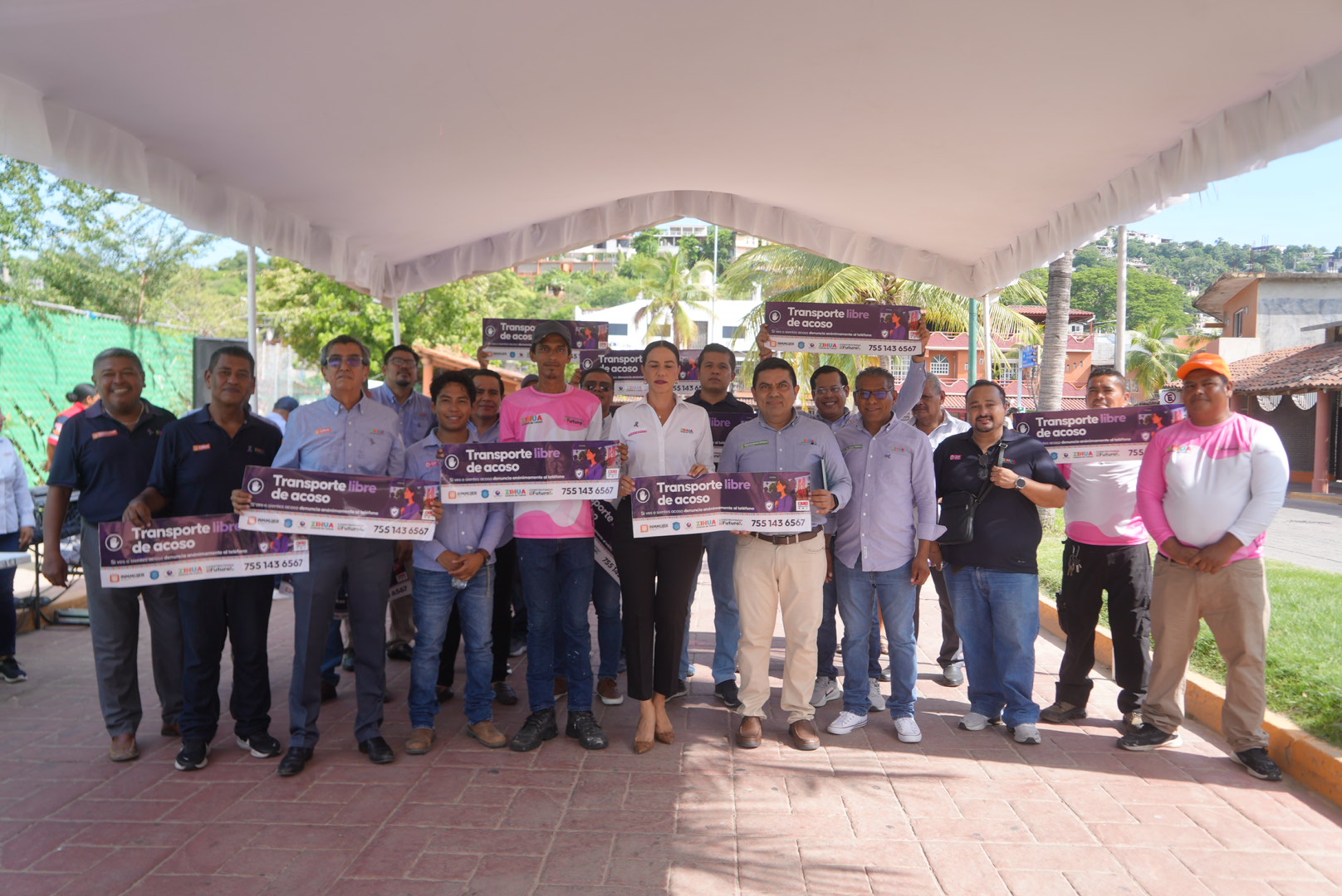 El Gobierno de Zihuatanejo y organizaciones del transporte ponen en marcha la campaña “Transporte Libre de Acoso”