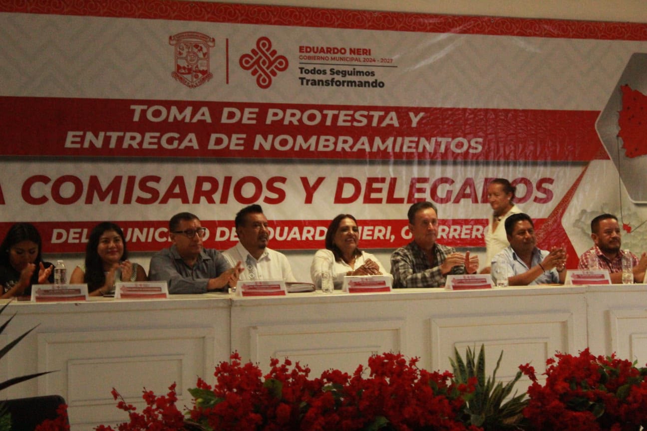 Toman protesta las y los Comisarios y Delegados Municipales de Eduardo Neri para el periodo 2026-2027