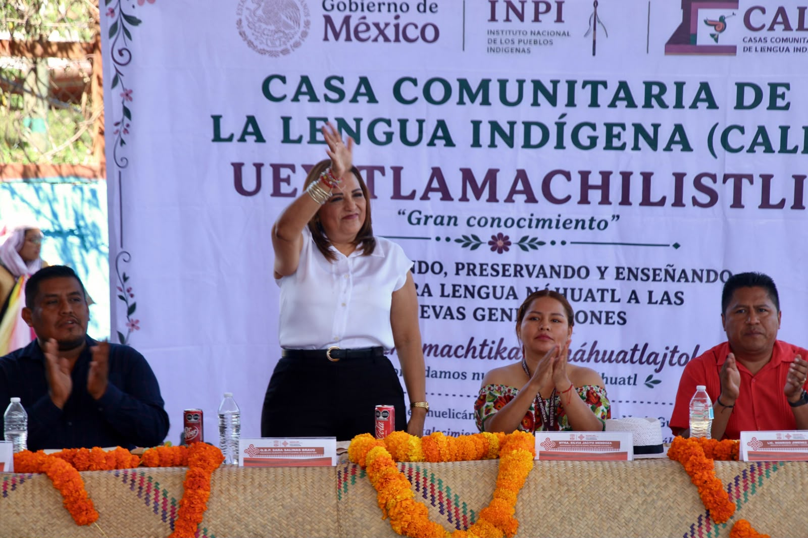 Abren la Casa Comunitaria de la Lengua Indígena(CALI) Uey´ Tlamachilistli en Ahuelicán, Eduardo Neri