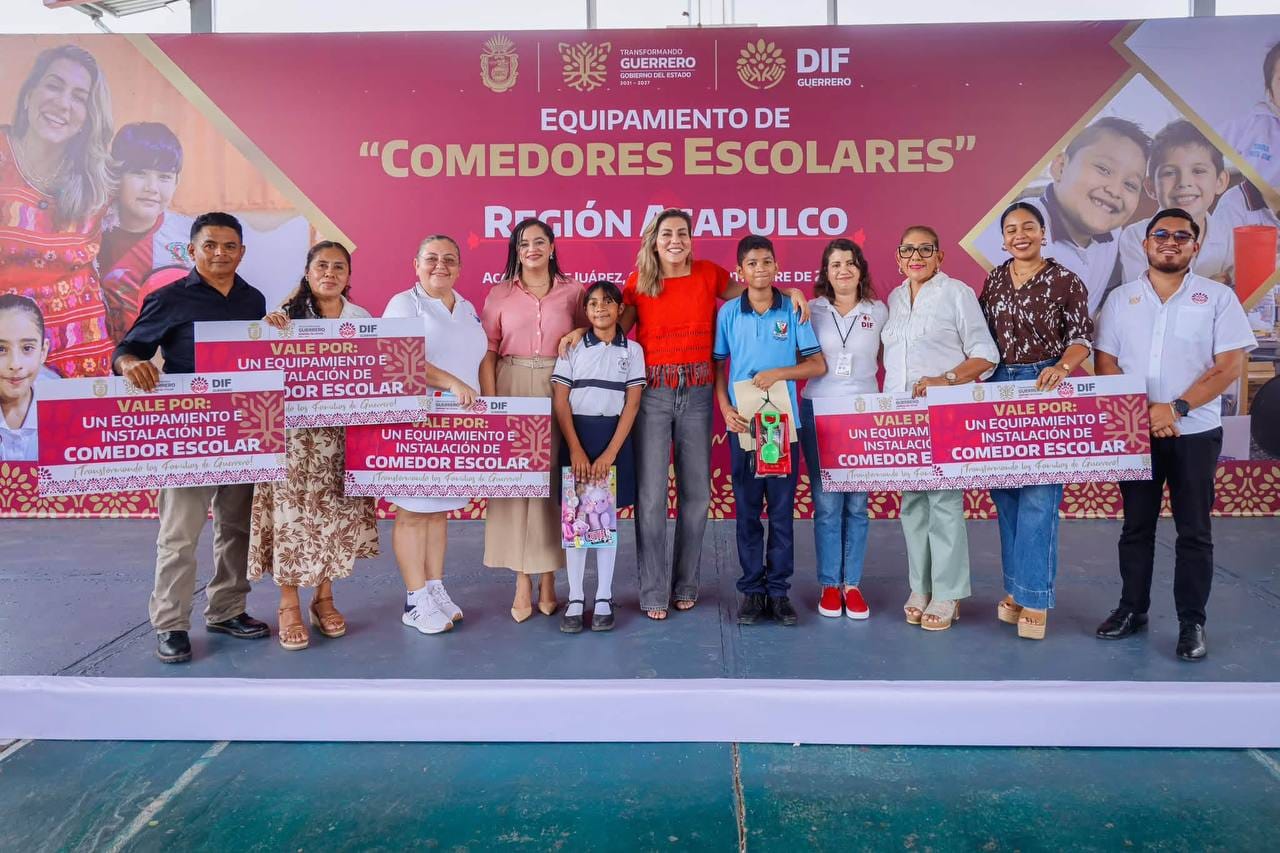 Entrega DIF Guerrero equipamiento para comedores escolares de las regiones Centro, Acapulco y Costa Grande